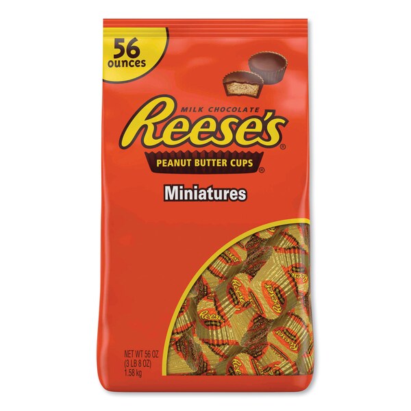 Reese'S Peanut Butter Cups Miniatures, Milk Chocolate, 56 oz Bag HEC44923